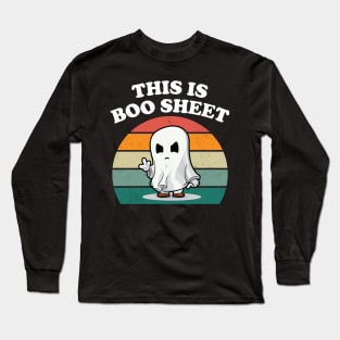 This Is Boo Sheet Ghost Funny Halloween Long Sleeve T-Shirt